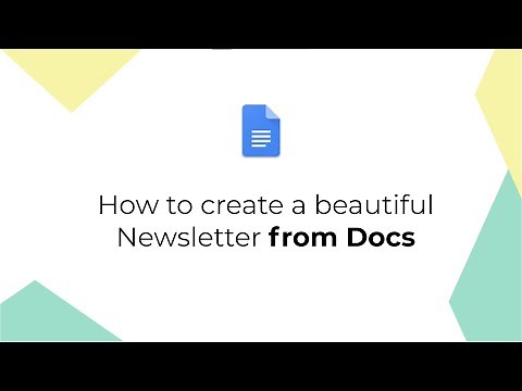 Create a Newsletter from Google Docs