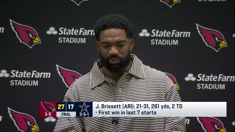 Jacoby Brissett reflects on his first win in seven starts vs. Cowboys in Week 9