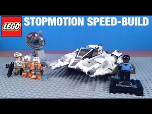 Lego Stop-Motion Speed-Build: 20th anniversary Snow Speeder 75259