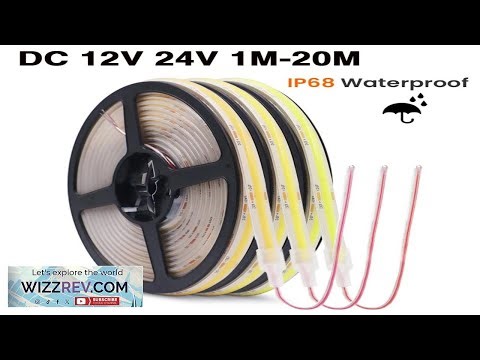 IP68 Waterproof COB Strip 12V 24V 320Leds M RA90 3000K 4000K 6000K Home