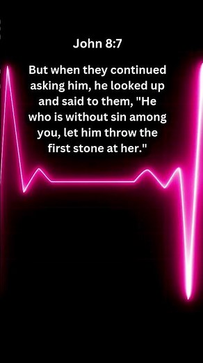 Journey of faith and spiritual growth | John 8:7 Daily Bible Verse