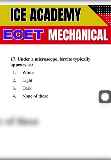 Mechanical MCQs for ECET 2026 🚀 | Q - 96 Strategy to Achieve Top Rank!,#ecet2026