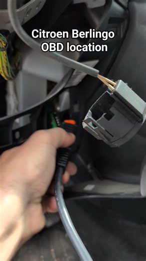 Citroen Berlingo (2015) OBD2 Port Location 🚗💨 #shorts #automobile #carsecurity