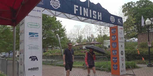 First blind runner takes on Blue Ridge Marathon with determination