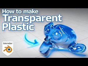 How to make transparent plastic material in Blender