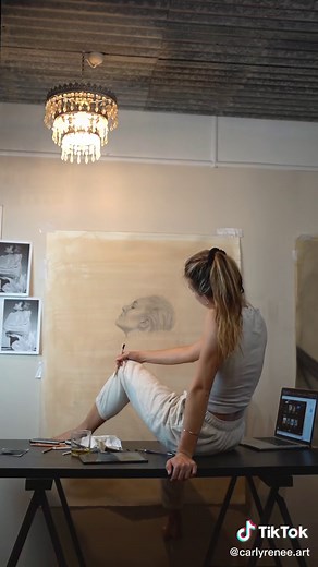 Artistic Drawing Process by Carly Renée