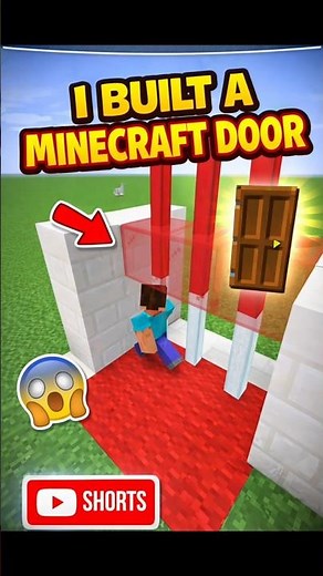 Minecraft Hidden Door | Tutorial 🤯#minecraft