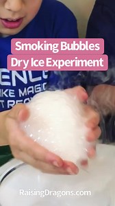 9.2K views · 44 reactions | Smoking Bubbles Dry Ice Experiment *離ages...
