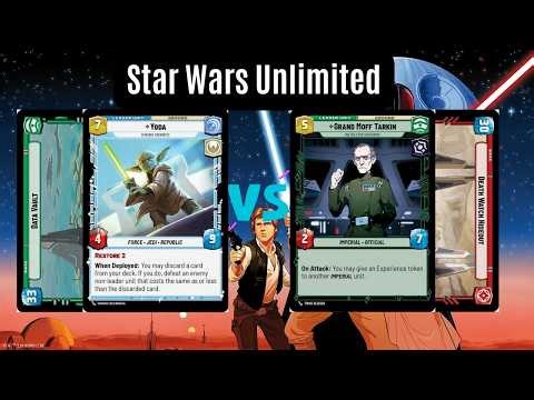 Yoda Data Vault vs. Tarkin Red | Star Wars Unlimited Local Gameplay