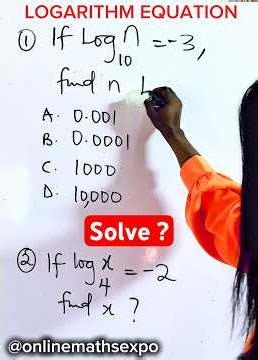 How to solve Tricky Logarithm equations #viralmathshorts