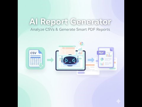 Automate CSV Analysis and Generate Professional PDF Reports with AI