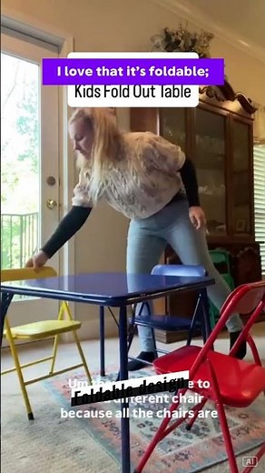 Flash Furniture Mindy Kids 5-Piece Folding Table & Chairs Set – White