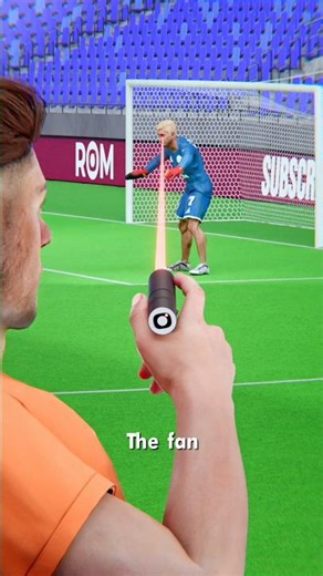 Fan Points Laser At Goalie’s Eye 😳