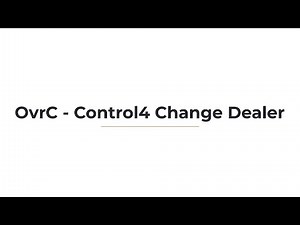 Control4 Change Dealer