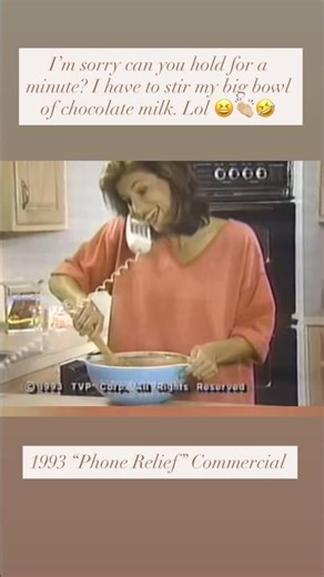 1993 “Phone Relief” TV Commercial - lol! 😆💁🏼👏🏼📞✨