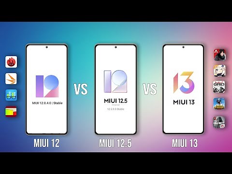 MIUI 12 vs MIUI 12.5 vs MIUI 13 Poco X3 Pro | Benchmark & Test in 5 Games
