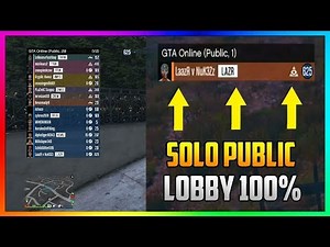 GTA 5 Online - WORKING 100% EASY METHOD SOLO PUBLIC LOBBY FOR UNLIMITED MONEY METHODS!! (GTA Online)