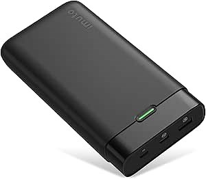 imuto Portable Charger, 20W PD 3.0 Fast Charging 20000mAh Power Bank, Compatible with iPhone 13 12 Pro/12/11/XR/X, Samsung S20, Tablet etc.