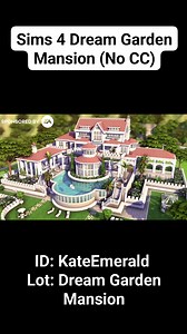 A luxurious Sims 4 mansion, built in Del Sol Valley! #eapartner #thesims4build #TheSims4 #thesims #sims #sims4 | Kate Emerald