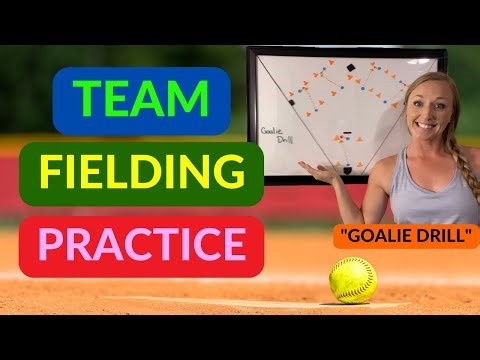 AWESOME SOFTBALL TEAM FIELDING PRACTICE DRILL FOR QUICKNESS AND RANGE