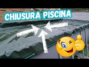 CHIUSURA INVERNALE PISCINA FUORI TERRA - SVUOTA TELO AUTOMATICO !!!!