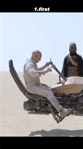 #movie Boba Fett rides with the Cyberpunk Biker Gang 🔥🛸