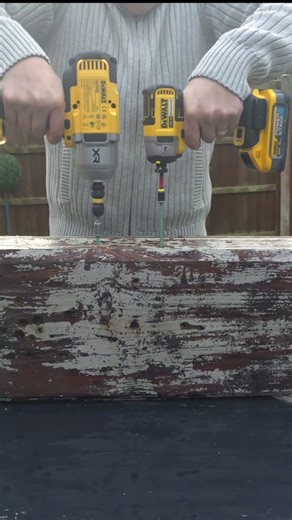 Unfair fight! DCF900 vs DCF887 ⚡ Same screw, same wood. One dominates. Real torque test. #DeWalt