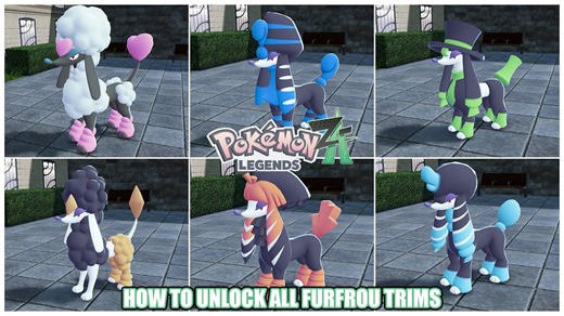 How To Unlock All Furfrou Trims in Pokemon Legends Z-A With Shiny!