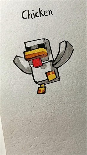 Drawing minecraft cute mobs #drawing #art #howtodraw #draw #minecraft