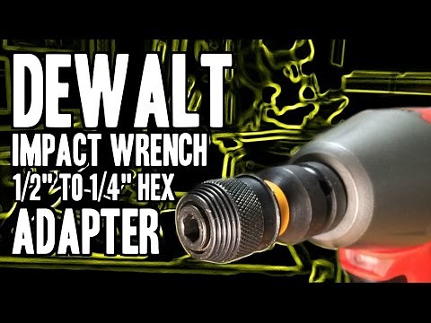 DEWALT DW2298 Impact Wrench Adapter (1/2" to 1/4" Hex)