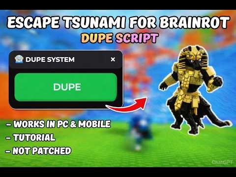 [NEW UPDATE] Escape Tsunami For Brainrot DUPE Script | NO KEY | NOT PATCHED | MOBILE & PC