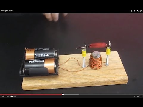 no magnet motor /// Homemade Science with Bruce Yeany