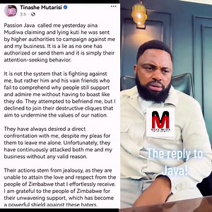 19K views · 582 reactions | "Passion Java wava kutambira kunonyudza!" Mr Mutarisi warned Java. | Maxx Media Ent. | Facebook