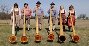 The rare art of the alphorn kept alive by the Kettle Moraine Alphorn Group