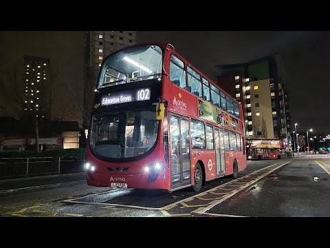 FULL ROUTE VISUAL | London Bus Route 102: Edmonton Green - Brent Cross | HV84 - LJ13FDF