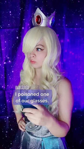 POV Rosalina and Waluigi at the ball. #mariolore #nintendo #videogamecosplay #rosalinacosplay #waluigi #rosalina #cosplayduet #nintendocosplay