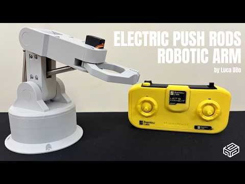 3D Printed Electric Push Rods Robotic Arm — Full Build & Demo