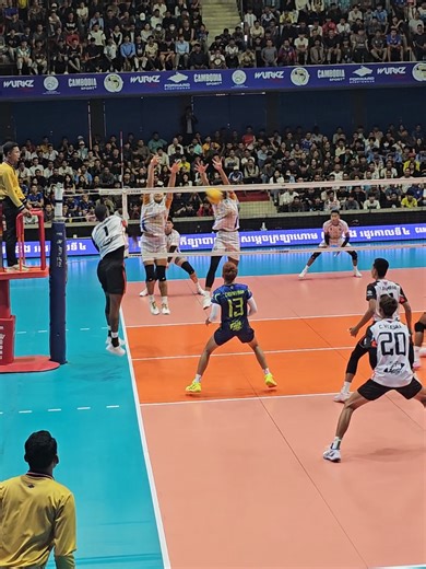 Amazing Block Duy Highlights in SvayReang vs SNK Volleyball