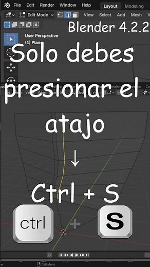 BLENDER 4.2.2 | COMÓ GUARDA TU PROYECTO FÁCIL Y RÁPIDO | FILE → SAVE | CTRL + S #blender #tips