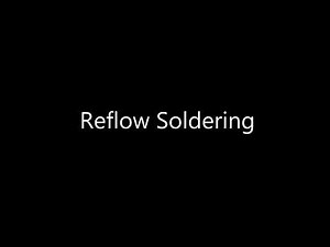 What happens in the oven of reflow soldering?
