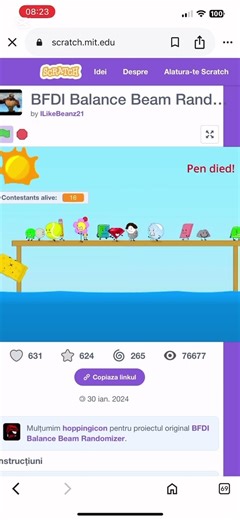 BFDI Balance Beam By ‪@ILikeBeans21‬ Part 1