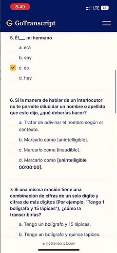 GoTranscript - Respuestas en Español (Diciembre 25)