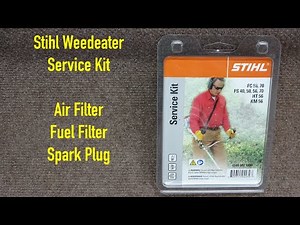 Stihl Weedeater Service Kit Installation - Filters & Spark Plug Replacement