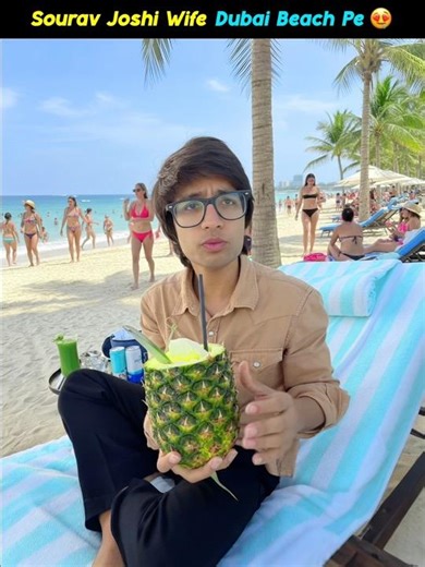 Sourav Joshi And Wife Beach Pe 😍 Sourav Wedding ❤️ ‪@souravjvlogs‬ #souravjoshivlogs #souravjoshi