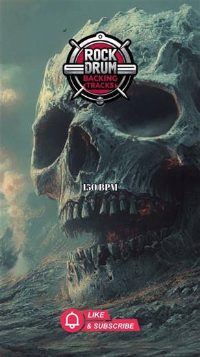 Fast Rock Drum Loop 150 BPM #Shorts