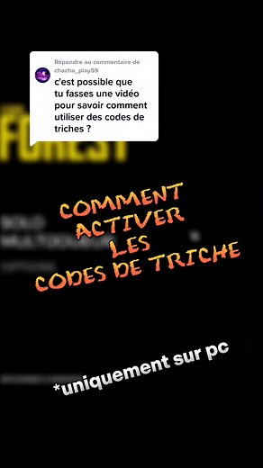 Activer les codes de triche sur The Forest - Partie 10