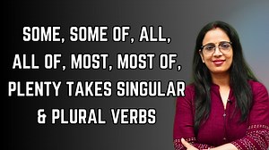 Some, Some of, All, All of, Most, Most of, Plenty Takes Singular & Plural Verbs | Basic English Grammar | English With Rani ma'am #BasicEnglishGrammar | English With RANI MAM