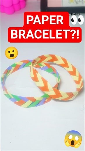 This Paper Strip Turns Into a Bracelet?! 😳 DIY