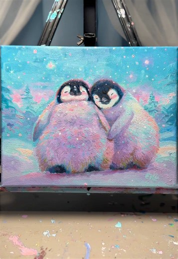 Winter Art: Cozy Creations Featuring Penguins