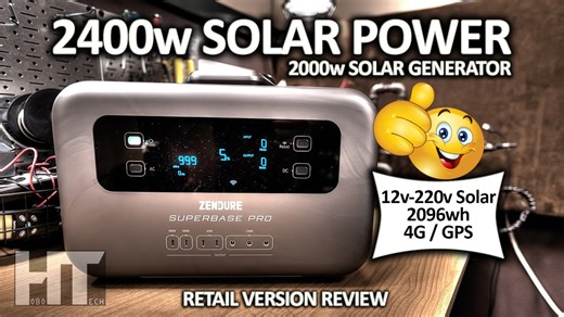 Zendure SuperBase Pro 2000W UPS solar generator Li-Ion power station retail version review